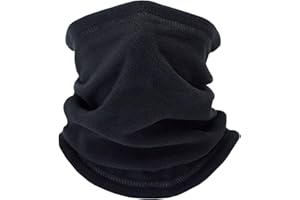 Supeniu Winter Neck Warmer, Polar Fleece Neck Gaiter Warm Face Cover, Cold Weather Ski Face Mask Windproof for Men and Women