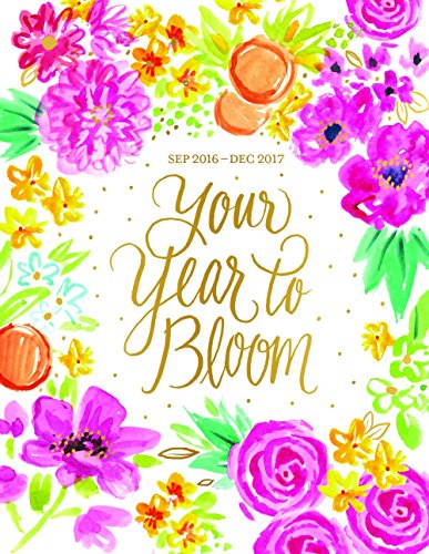 Bonnie Marcus Your Year to Bloom 2017 Desk Planner, Desk Blotter, Desk Pad Calendar with Foil Stamped Cover - Bonnie Marcus Collection