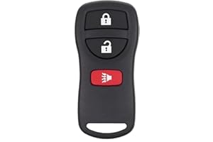 Replacement Key Fob Remote for Nissan Quest (2004-2010), Murano (2003-2006), Versa (2007-2012), 3-Button Automotive Keyless E