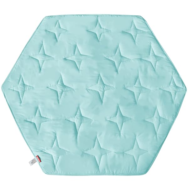 HEXAGON PLAYPEN MATTRESS MAT BLUE, NON SLIP PLAYPEN...