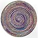 nuLOOM Tammara Bohemian Hand Braided Area Rug, 8' Round, Blue