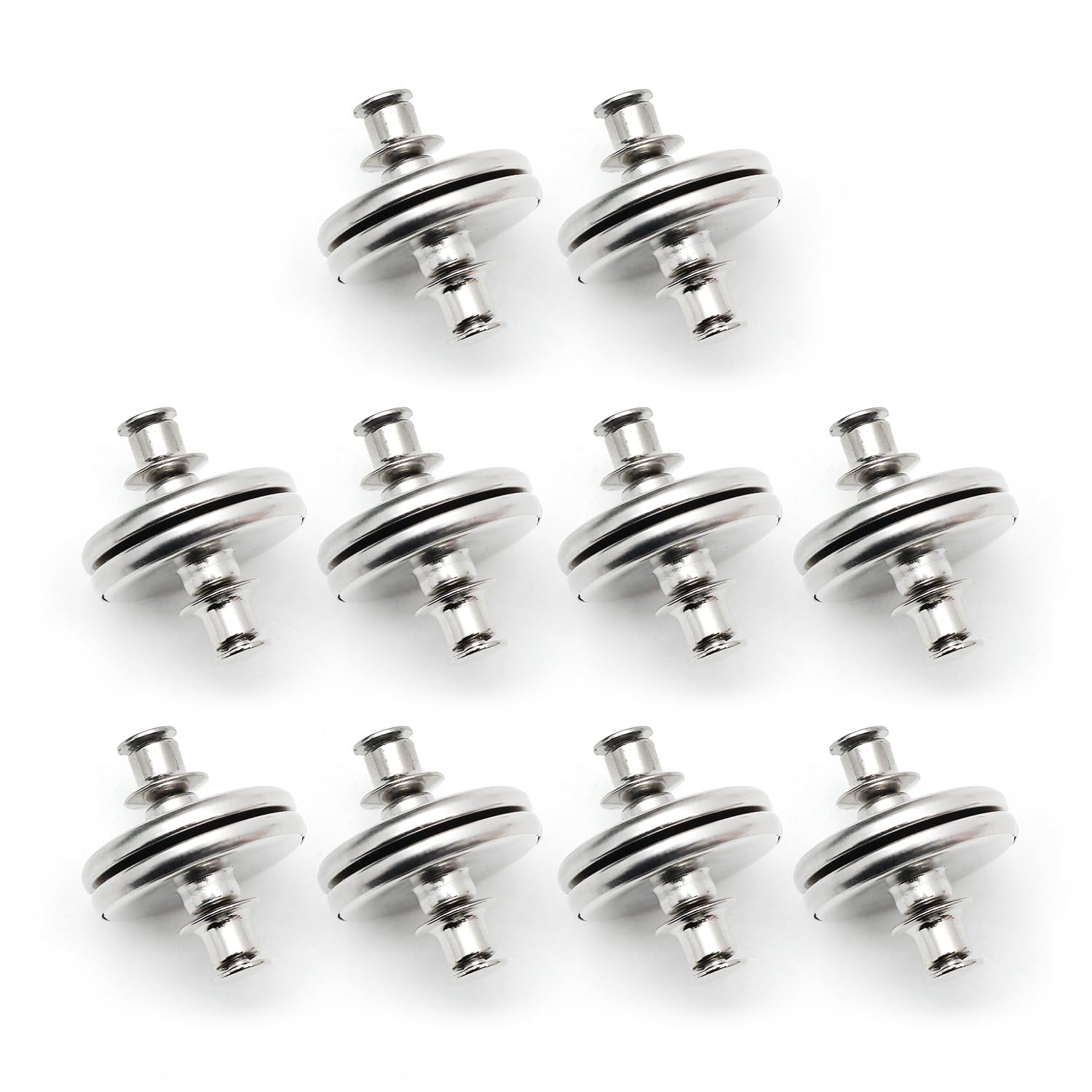 10 Pairs Magnetic Curtain Buttons, Magnetic Curtain Clips, Curtain Fasteners, Removable Shower Curtain Weight Clips, Suitable for curtains, shower curtains, tablecloths (17mm)