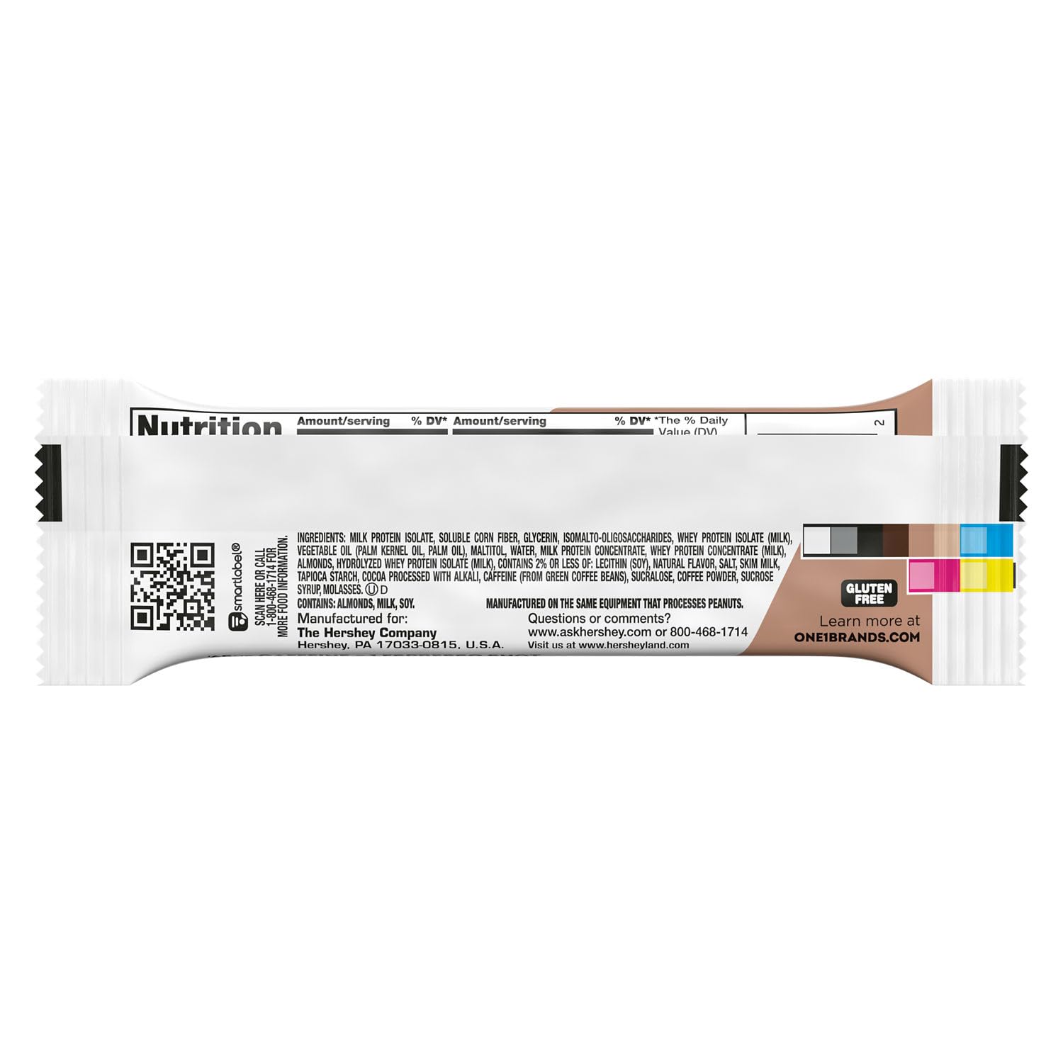 ONE Coffee Shop Caffeinated Protein Bars, Vanilla Latte, Gluten Free with 20g Protein and 65mg of Caffeine Energy, Pantry Staples, 2.12 oz (12 Count), Packaging May Vary
