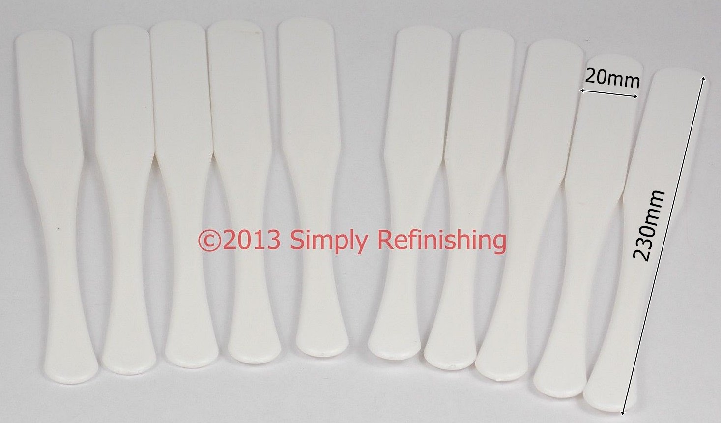 10 x Paint Mixing Stick Paint Lacquer Stirring 2k Plastic Paddle Mix