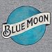 Tee Luv Men's Distressed Blue Moon Beer Logo Shirt, Graphite Grey Heather, XL