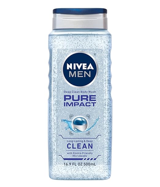 NIVEA Men Pure Impact 3in1 Body Wash 16.9 Fluid Ounce