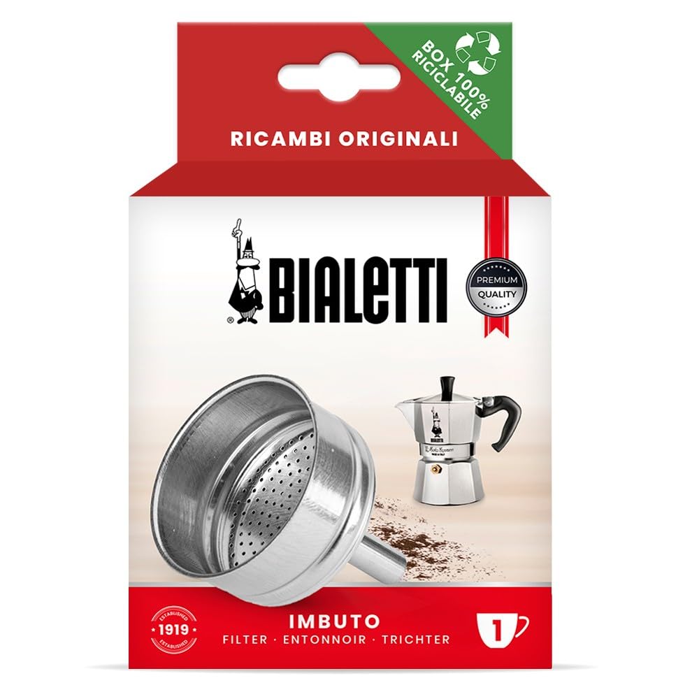 Bialetti Spare Parts, Includes 1 Funnel, Compatible with Moka Express, Fiammetta, Break, Happy, DAMA, Mini Express and Rainbow (1 Cup)