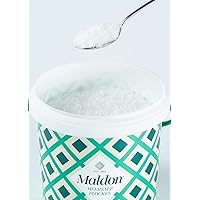 Maldon Salt, Sea Salt Flakes, 3.1 lb, Bulk Tub, Kosher, Natural, Handcrafted, Gourmet, Pyramid Crystals