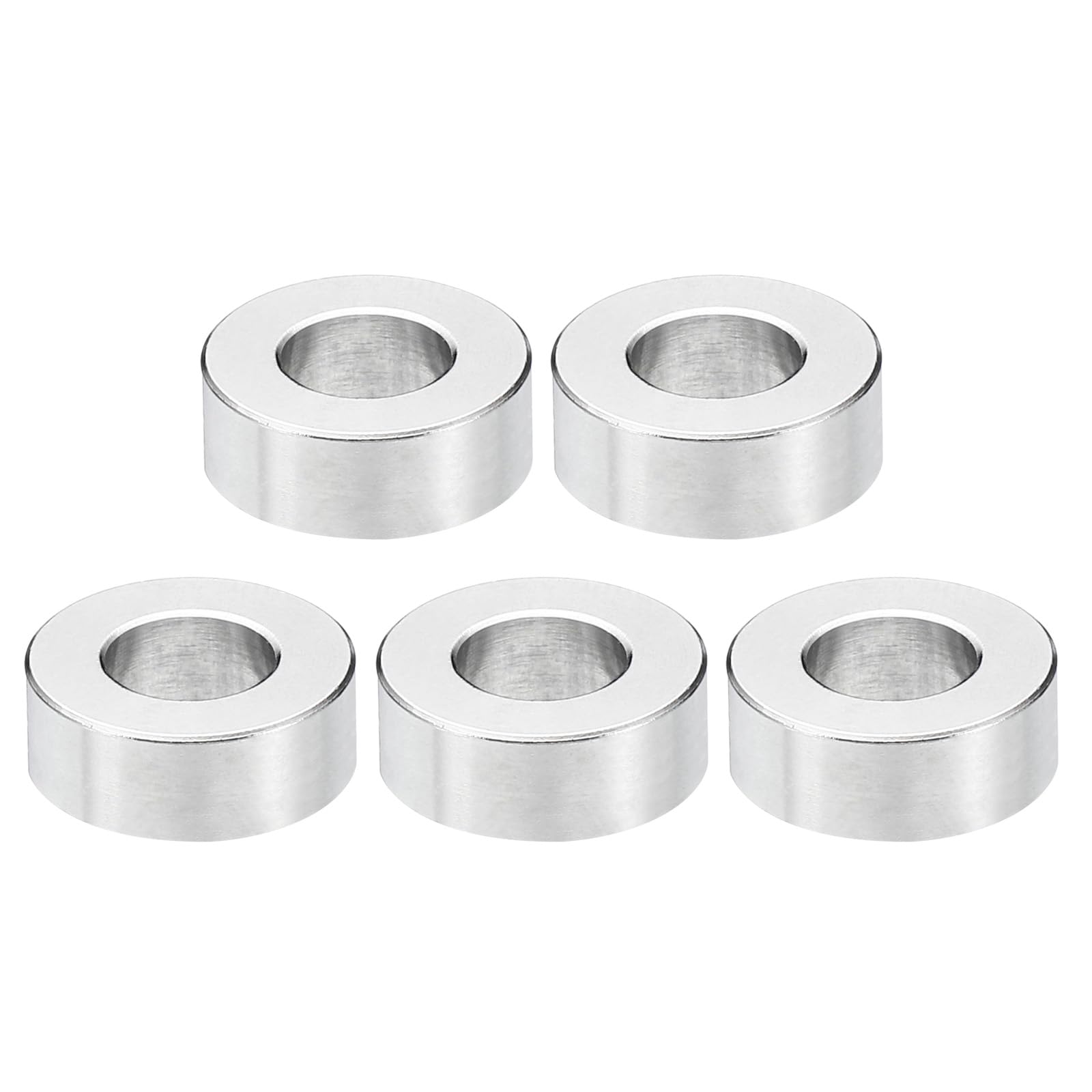 PATIKIL M8 Stainless Steel Spacers, 5Pcs Metal Spacer Stainless Steel 8.2mm ID x 16mm OD x 6mm L Stainless Steel Spacer Screw Standoff for 5/16" or M8 Screw