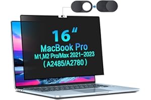 STARY Privacy Screen MacBook Pro 16 Inch 2021-2023 (A2485/A2780/A2991, M1/M2/M3),Removable Anti Glare MacBook Pro 16 Inch Privacy Screen Anti Blue Light Filter for Mac Pro 16.2 In-Easy Installation