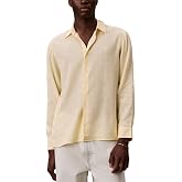 Calvin Klein Men's Long Sleeve Linen Classic Shirt
