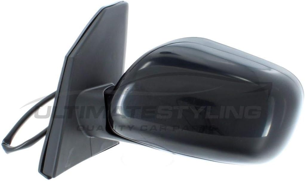 Ultimate Styling Replacement Electric None Power Folding Wing Door Mirror With Non-Heated Glass With Paintable - Black Mirror Cover Cap Side Of Product Passenger Side (LH)