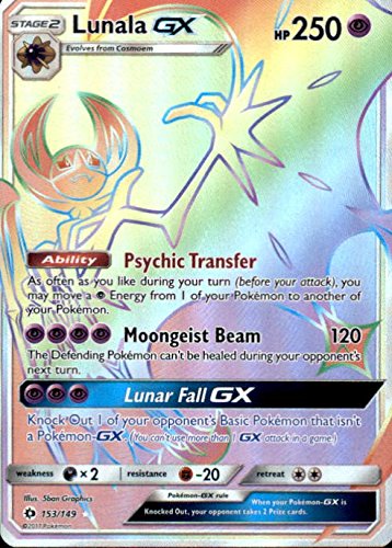 Lunala-GX - 153/149 - Secret Rare - Pokemon Sun & Moon