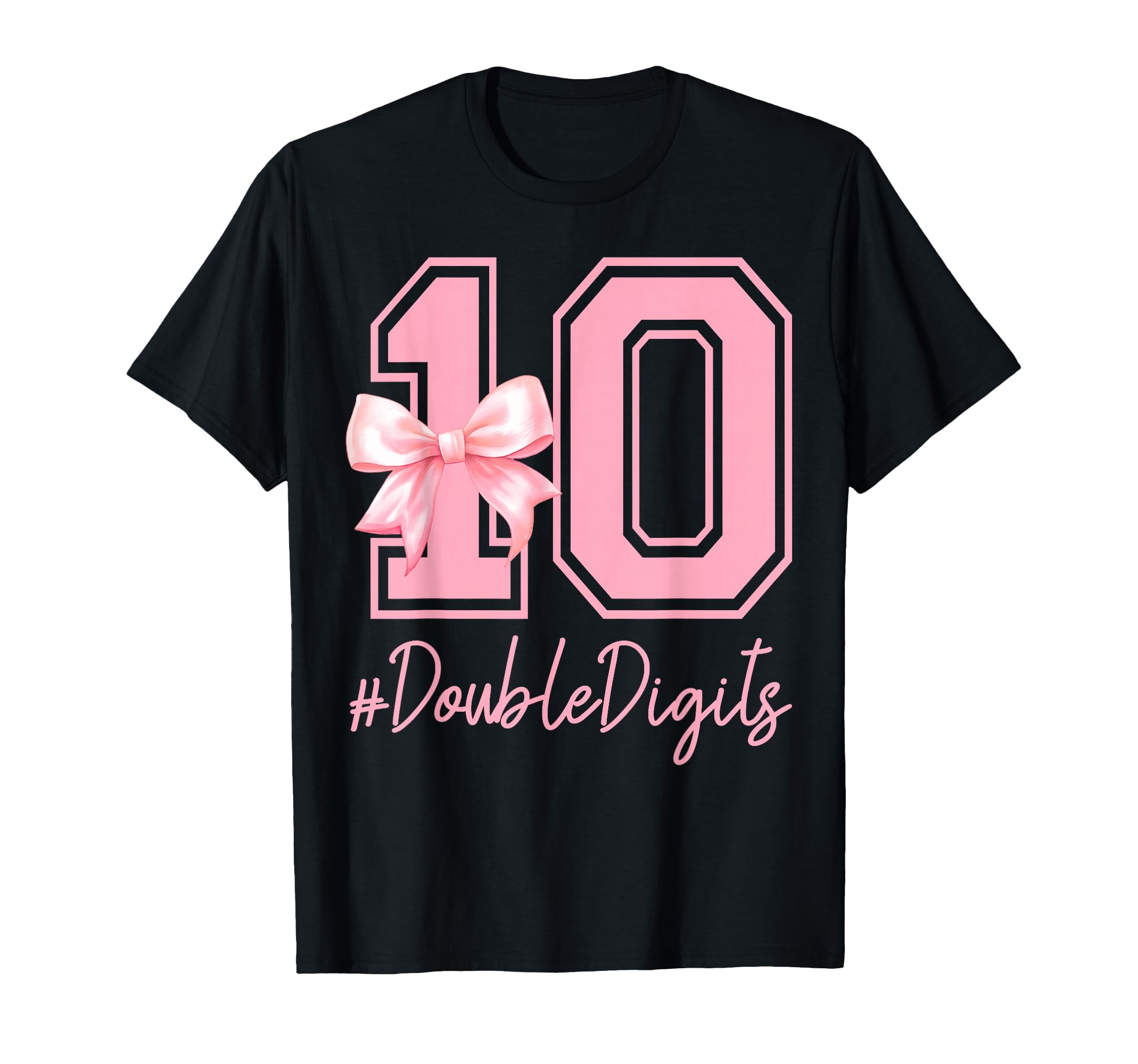 Photo 1 of 10 Year Old Birthday Girl Coquette 10th Birthday Party T-Shirt