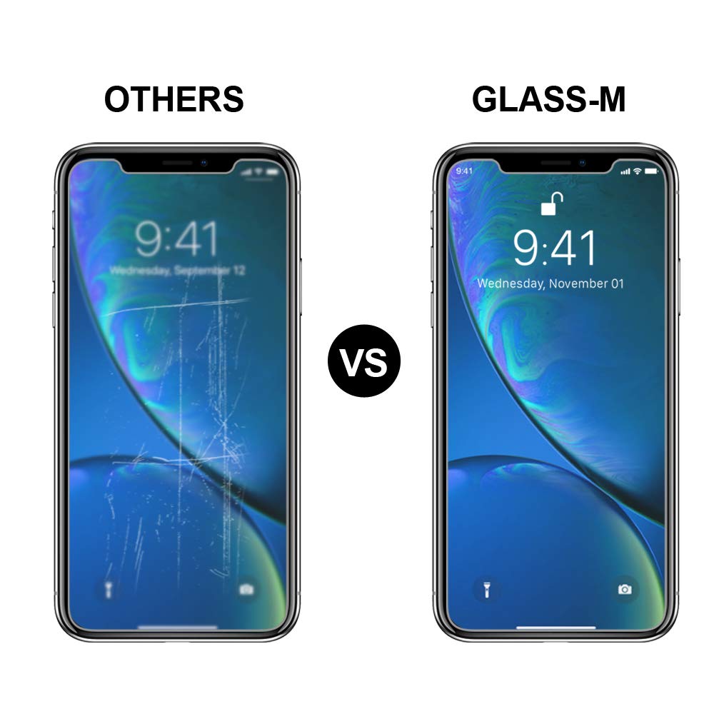 GLASS-M [2 Pack] iPhone XR 6.1\