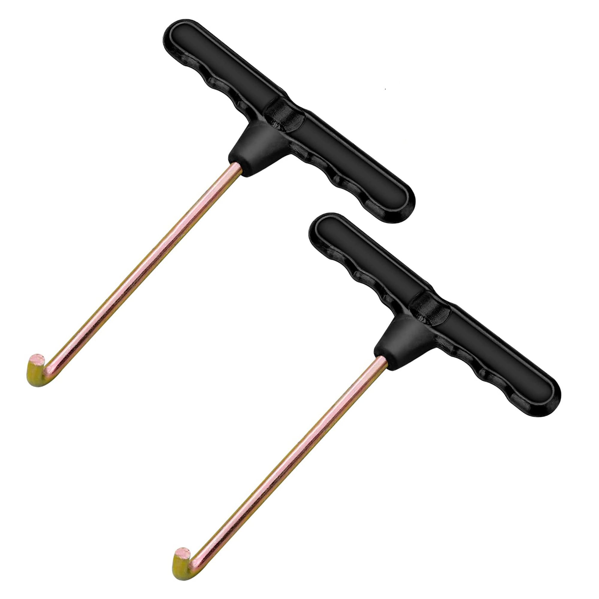 HOTMNTY Tool Pull Spring Hook, Brake Spring Hook, Tool Spring Puller, Suitable for Disassembling Exhaust Pipe Springs, Drum Brake Shoe Springs, Side Bracket Springs, 2 Pieces