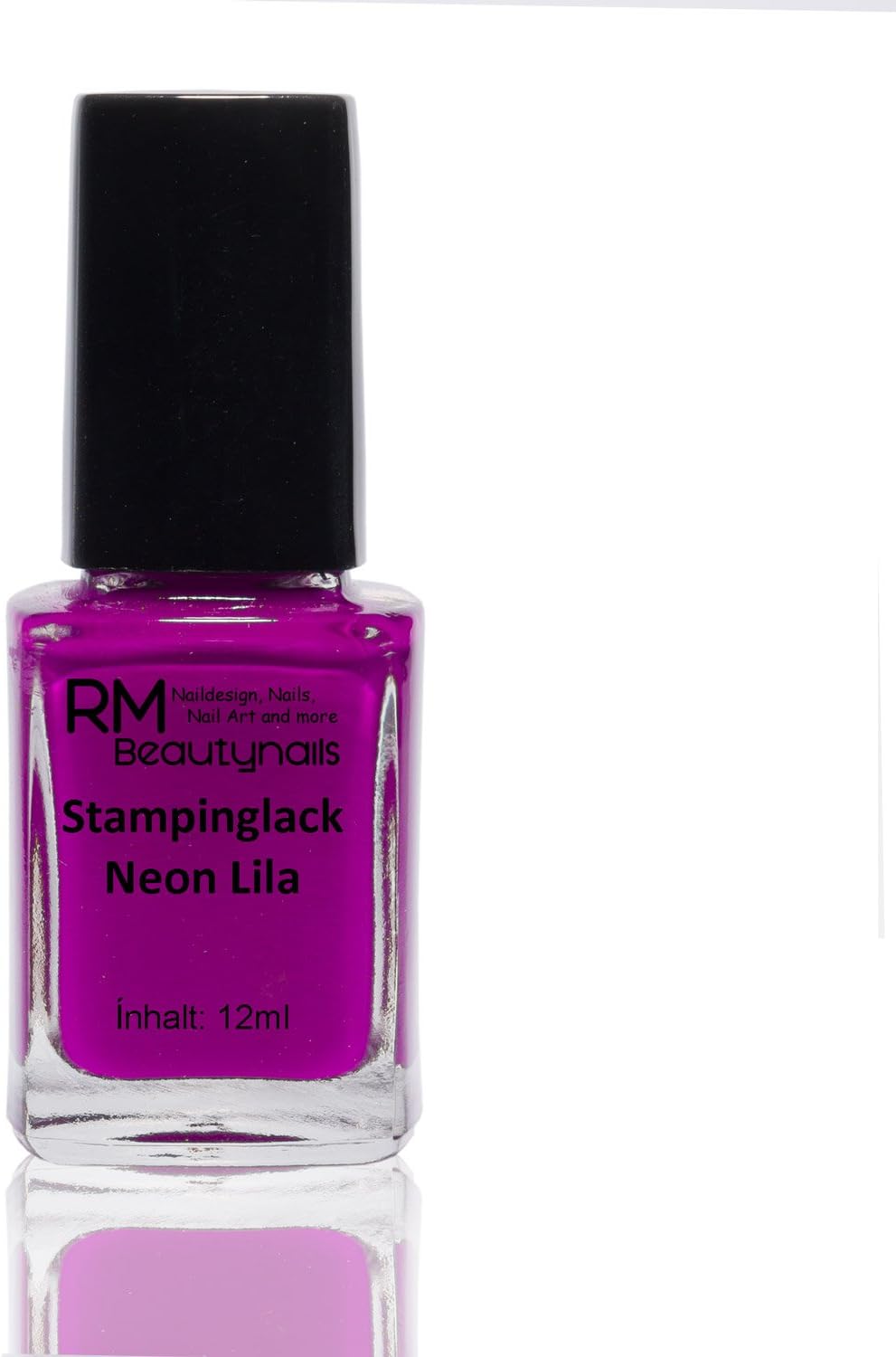 RM Beauty Nails Stamping Nail Polish, Neon Purple, 12 ml