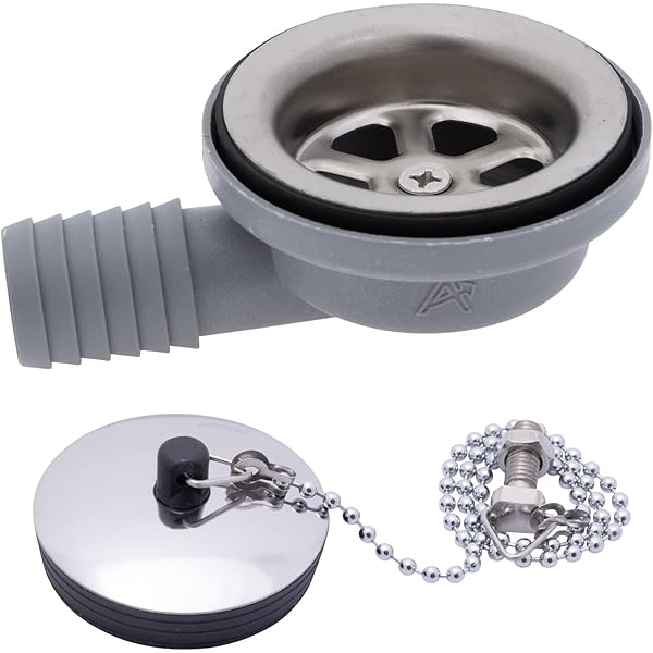 Amazon.com : Ambassador Marine Sink Drain with Ultra Mirror Finish 