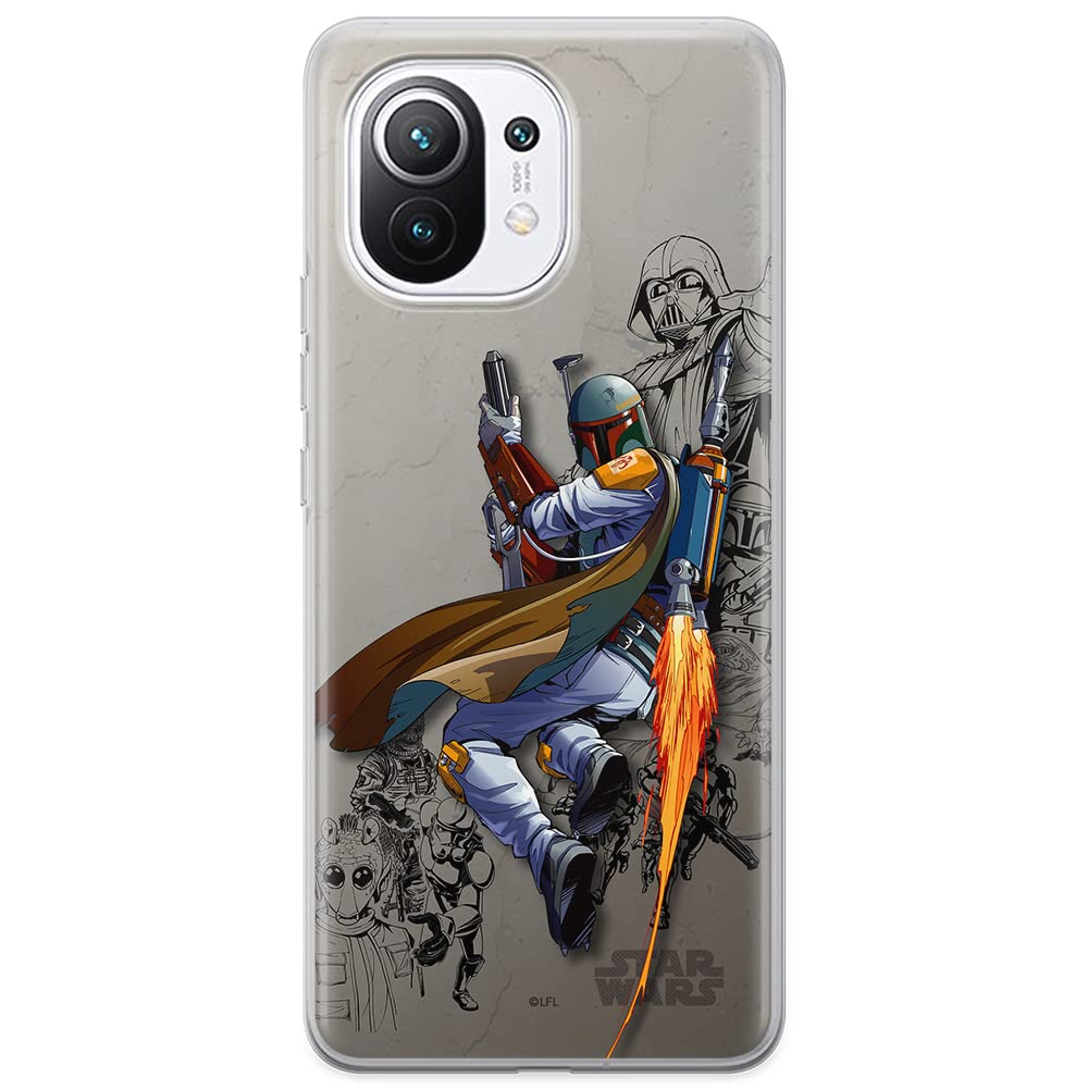 ERT GROUP mobile phone case for Xiaomi 11 original and officially Licensed Star Wars pattern Boba Fett 003 optimally adapted to the shape of the mobile phone, case made of TPU — image 1