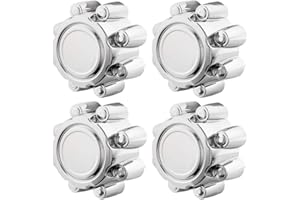 AUTOFOREVER 4pcs Chrome Wheel Hub Caps Center Compatible with 99 00 02 04 05 Ford F-250 F-350 18" Wheel
