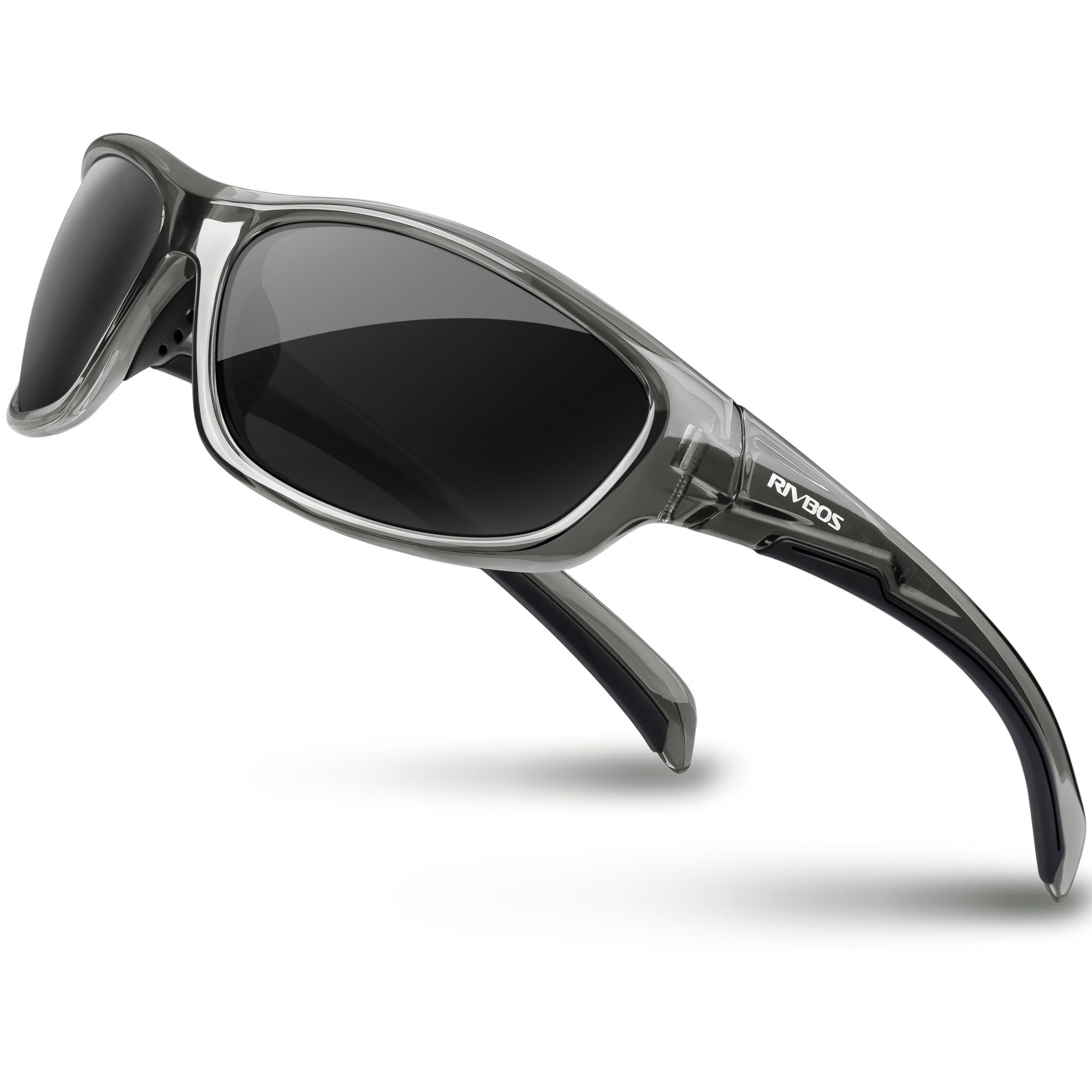 RIVBOS Polarized Sports Sunglasses Driving shades For Men TR90 Unbreakable Frame RB832