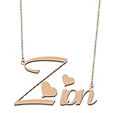 Aoloshow Zion Name Necklace Personalized - Custom