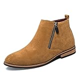 Hilotu Clearance Men's Fashion Ankle Boots Flat