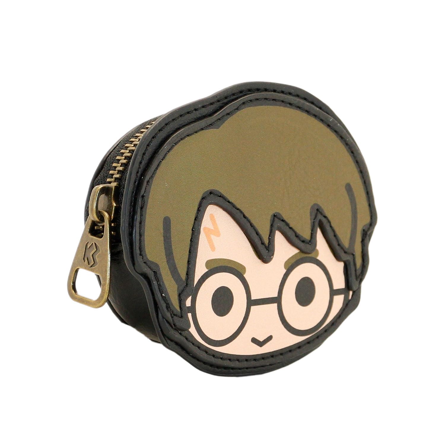 Harry Potter Chibi-Face Coin Purse, Brown, 10 x 8.5 cm