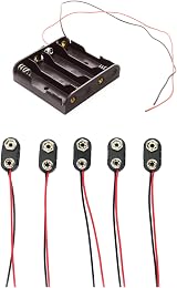 Gunwon 5Pcs 9V Battery Snap Connector I Type with 15 cm Leads PP3 Clip view 7