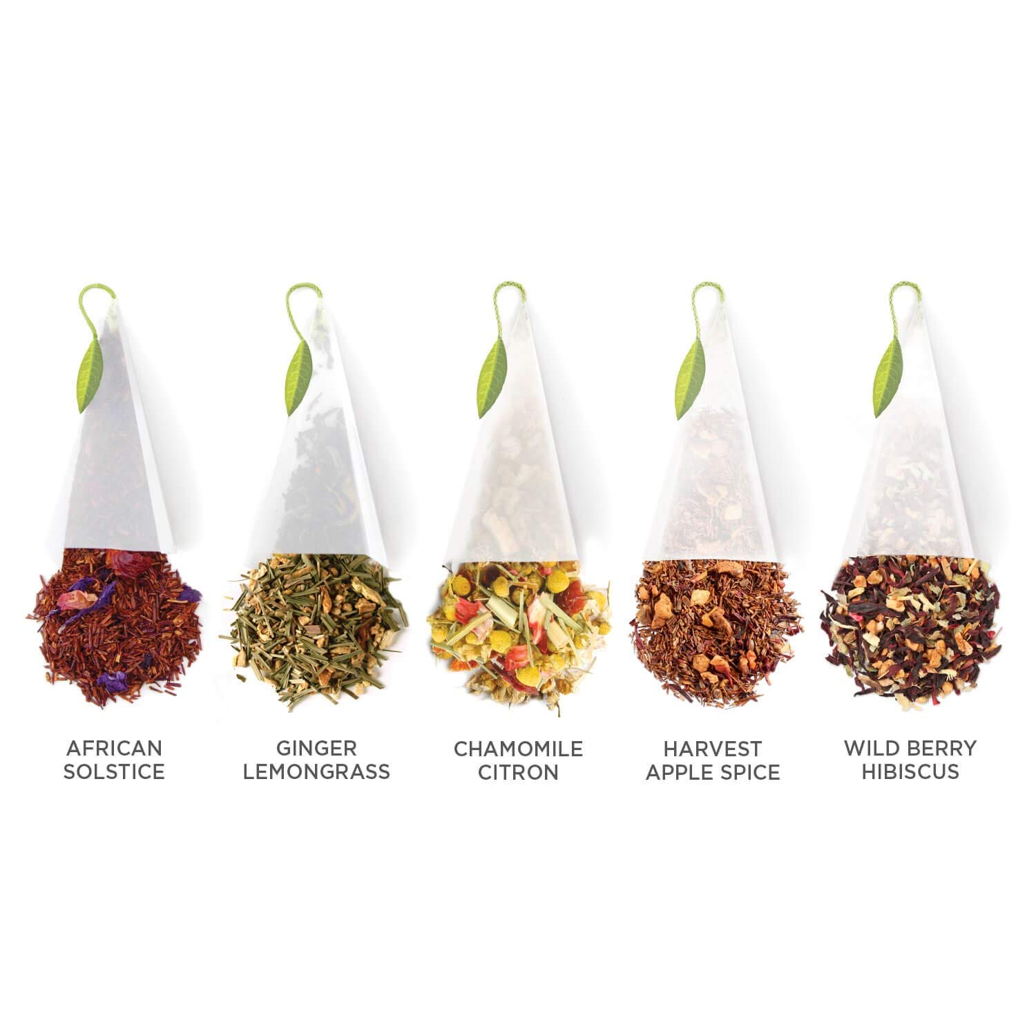 Tea Forte Classic Herbal Tea Presentation Box Tea Sampler Gift Set, 20 Assorted Variety Handcrafted Pyramid Tea Infuser Bags, Naturally Decaffeinated Herbal Teas: Grocery & Gourmet Food