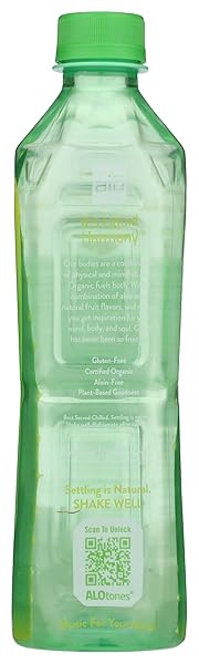 ALO ORGANIC WHITE GRAPE ALOE VERA JUICE, 16.9 FZ