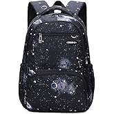 MITOWERMI Kids' Backpack for Boys Girls Elementary School Bags for Boys Bookbags Primary Students Children Backpack Galaxy Black