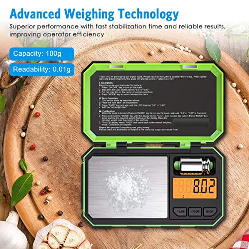 1 Weighing+100g+0+01g+Electronic+calibration+Function