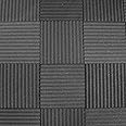 Soundproofing Acoustic Studio Foam - Wedge Style Panels - 12"x12"x1" Tiles - 6 Pack - DIY Acoustic Treatment for Recording Studio, Podcasting, Voice Over Vocal Booths, and More