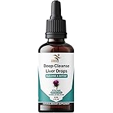 Deep Liver Cleanse, Detox & Repair with Milk Thistle Liquid Drops – Liver Detox Liquid with Artichoke Extract, Dandelion Leaf & Turmeric Curcumin for Immunity & Daily Cleanse – 2 fl oz Bottle