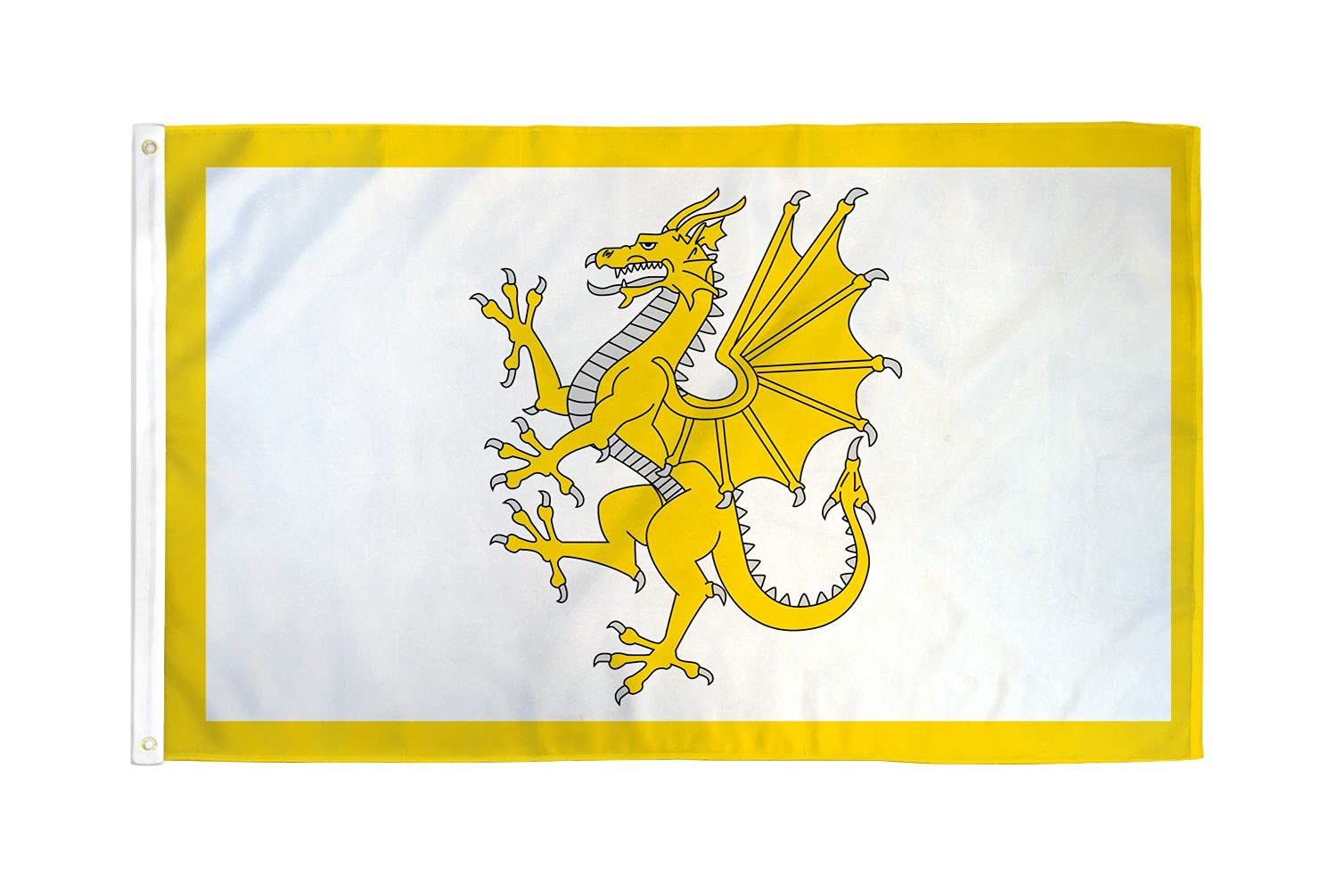 AZ FLAG - Golden Dragon Of Wales Flag - 3x5 Ft - 100D Polyester Welsh Banner with Two Metal Grommets - Fade Resistant - Vivid Colors - 3' x 5' Feet - 150x90 Cm
