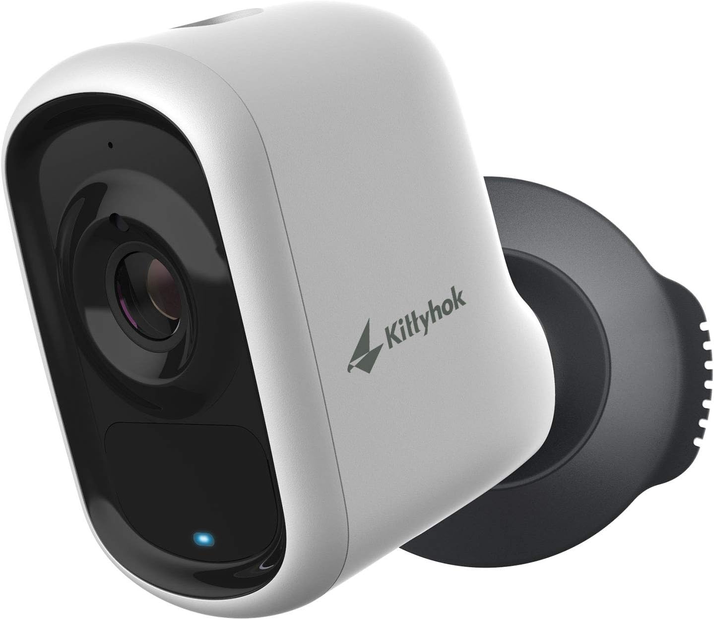 Wireless Outdoor Security Camera with AI Detection, Kittyhok 1080P Rechargeable Battery Powered WiFi Home Security System/ Siren Alarm, 2-Way Audio, Night Vision, Weatherproof, Micro SD/Cloud Storage