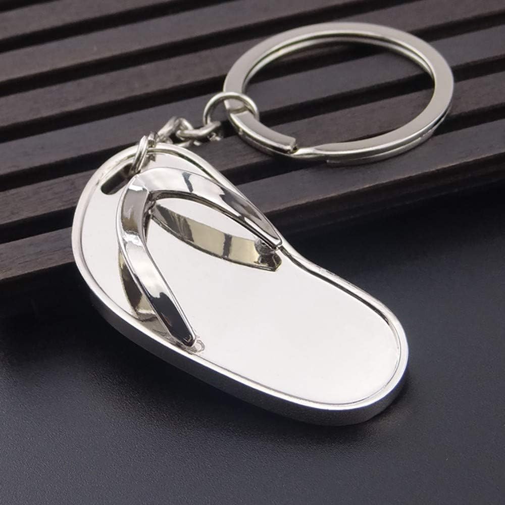 Chirpa Creative Slipper Metal Key Chain Pendant Flip Flops