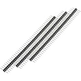 Cermant 20Pcs Long Pins 40 Pin Breakaway Headers 0.1" 2.54mm Equal Length Long Centered 6.25mm on Both Sides 15mm in Total Co