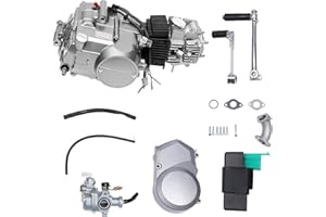 Liffshsy 140CC 4 Stroke Racing Engine Motor For HONDA CRF50 / CRF70 / XR50 / XR70 / Z50 / Z50R / CT70, Single Cylinder 4 Speed Manual Clutch Pit Dirt Bike Engine Motor Replacement Kits…