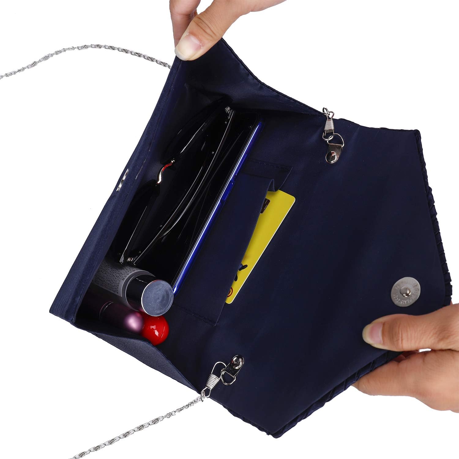 dark navy evening bag