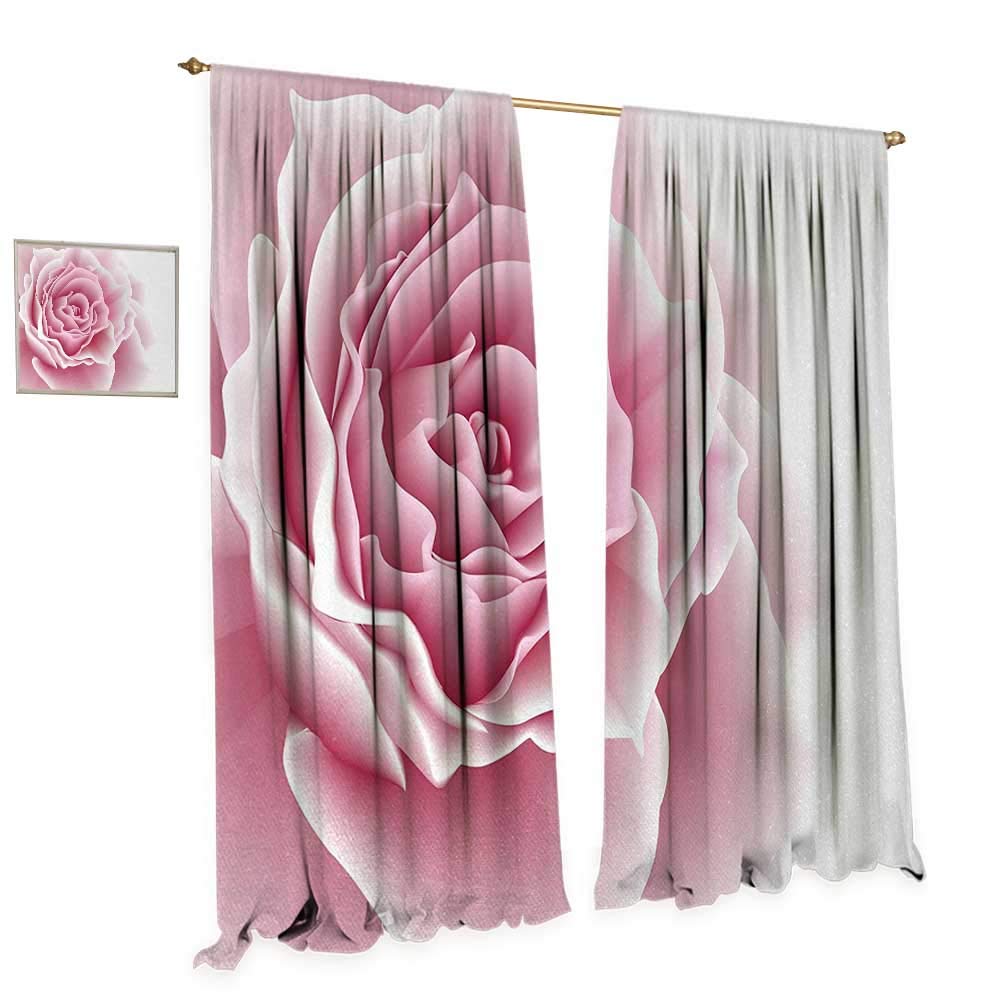 Amazon Com Anniutwo Pale Pink Room Darkening Wide Curtains