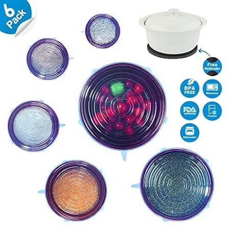 Silicona Stretch tapas sifree reutilizable Durable ampliable sin ...