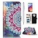 LG G6 Case, Mellonlu Premium PU Leather Flip Fold Wallet Case with [Card Slots] [Kickstand Feature] Protective Case Cover for LG G6