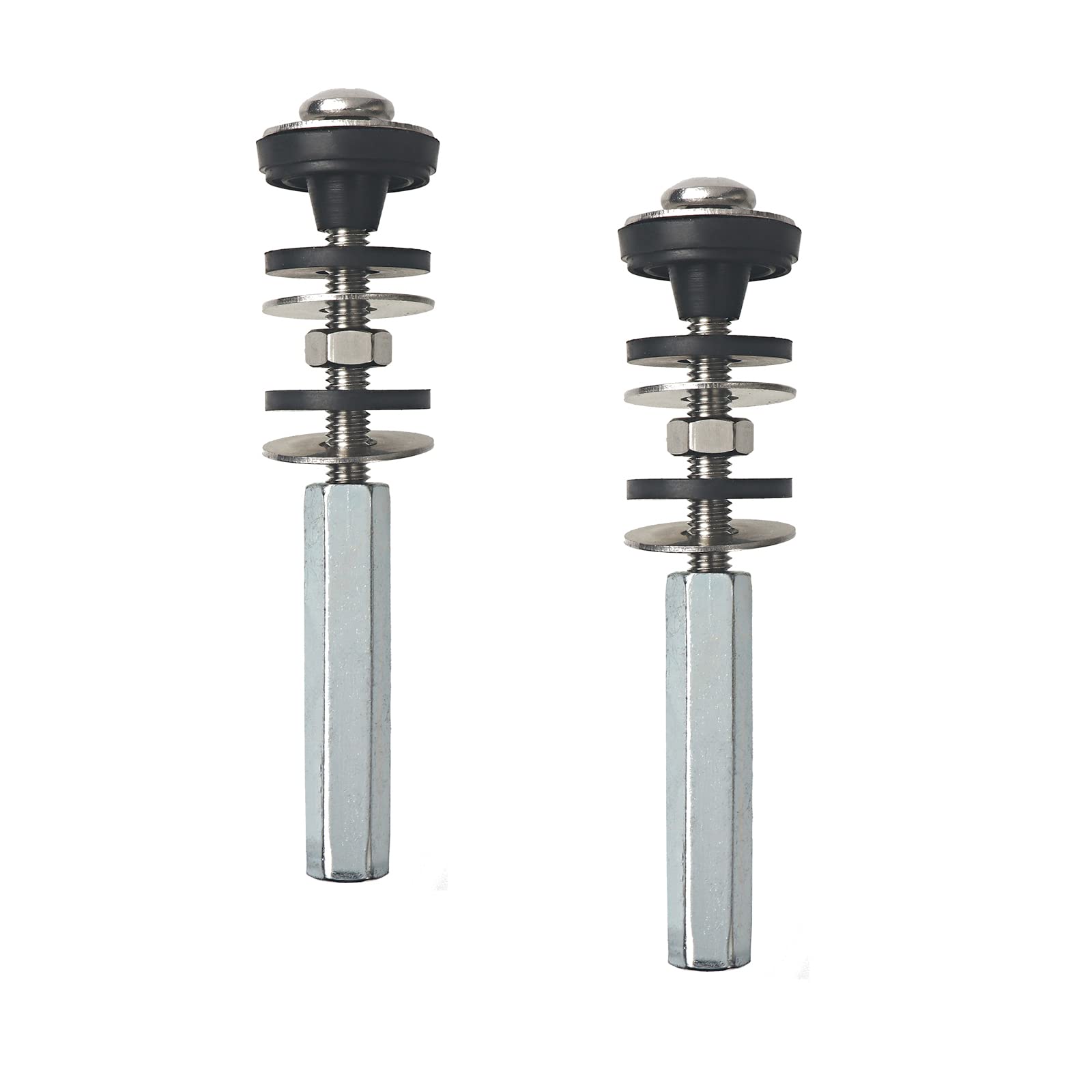Photo 1 of Upgraded Toilet Tank to Bowl Bolt Replacement Kit, Universal Heavy Duty Toilet Tank Bolts with Extra Long Nuts, Waterproof and Rustproof Stainless Steel(2 PCS)