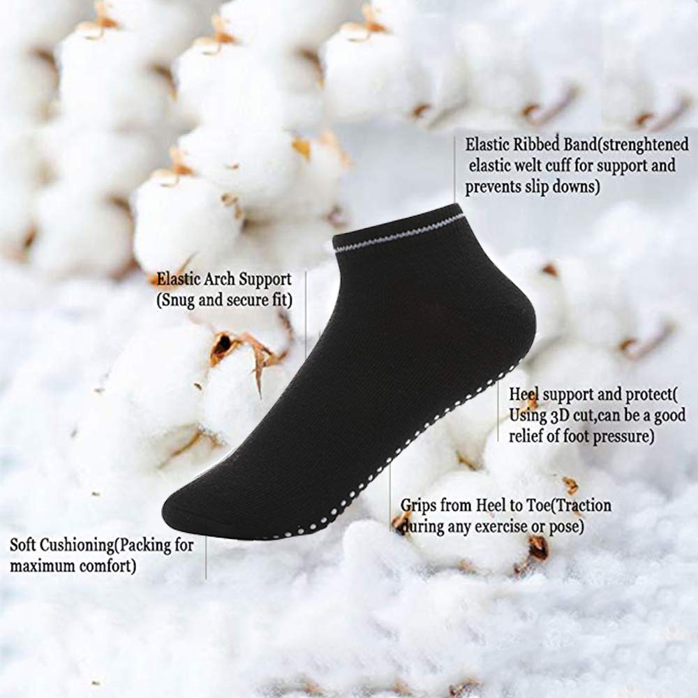 Yoga Socks Barre Pilates for Women (8 Pair)