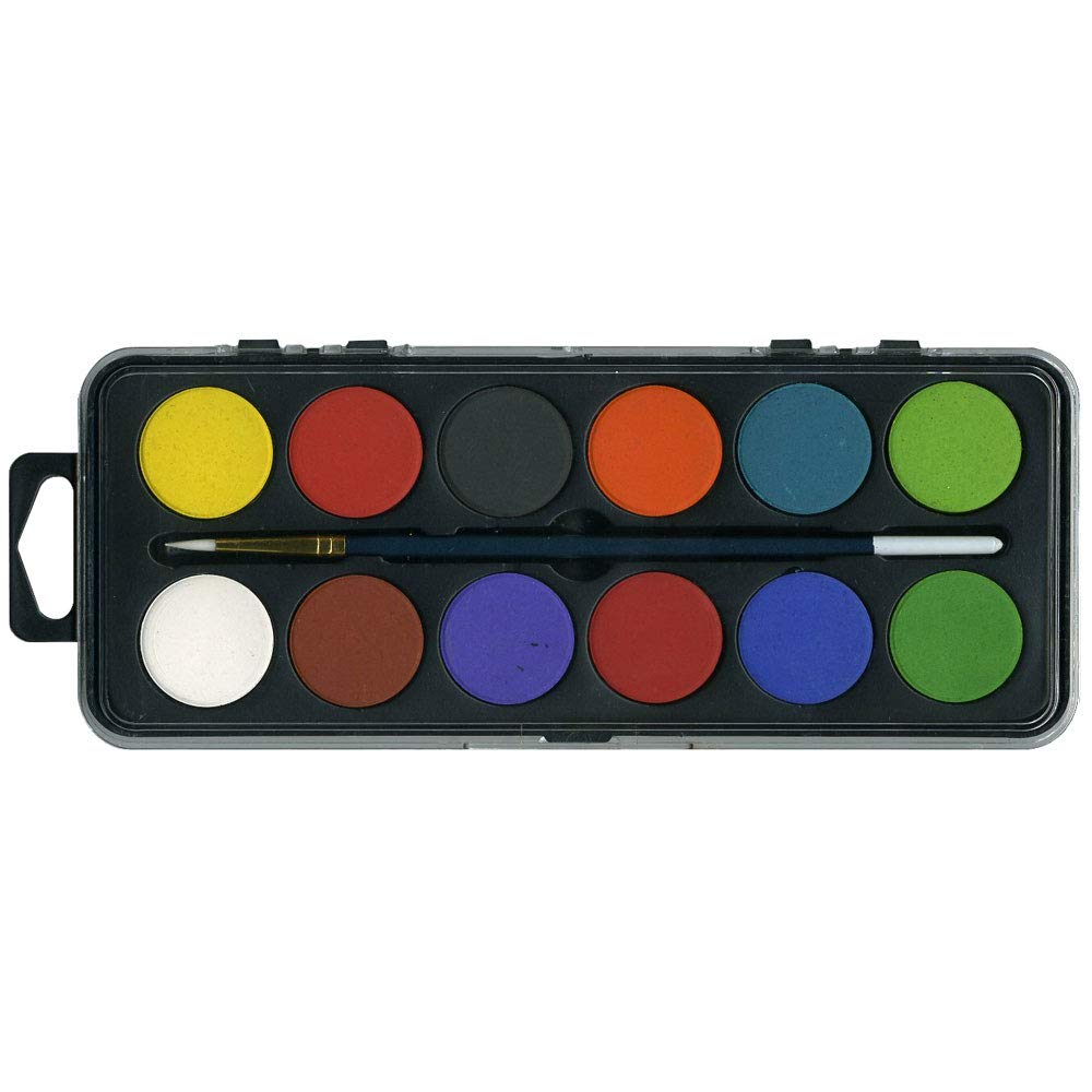 Major Brushes 12-Disc Artist Watercolour Set