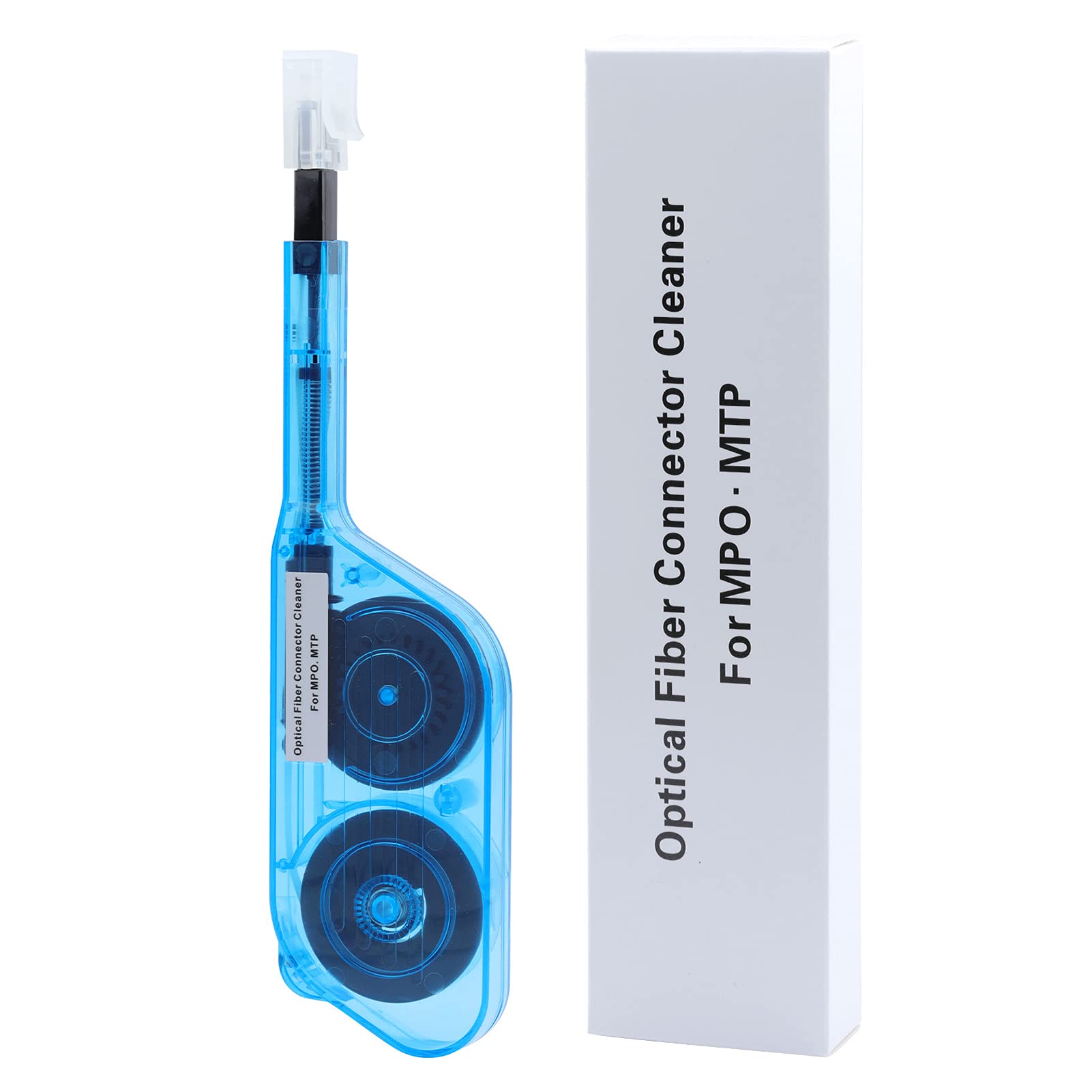 Fyearfly Optical Fiber Cleaner, One-touch Fiber Optic Cleaning Pen for MPO & MTP Connectors Cleaning Tool, One-button Optical Fiber Cleaner Equipment