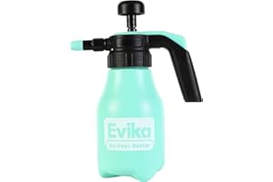 EVIKA DO EVER BETTER Handheld Pressure Sprayer, 0.26 Gallon Pump Sprayer with Adjustable Nozzle for Plant Spraying and Cleaning in Garden and Lawn, 1.0L Capacity