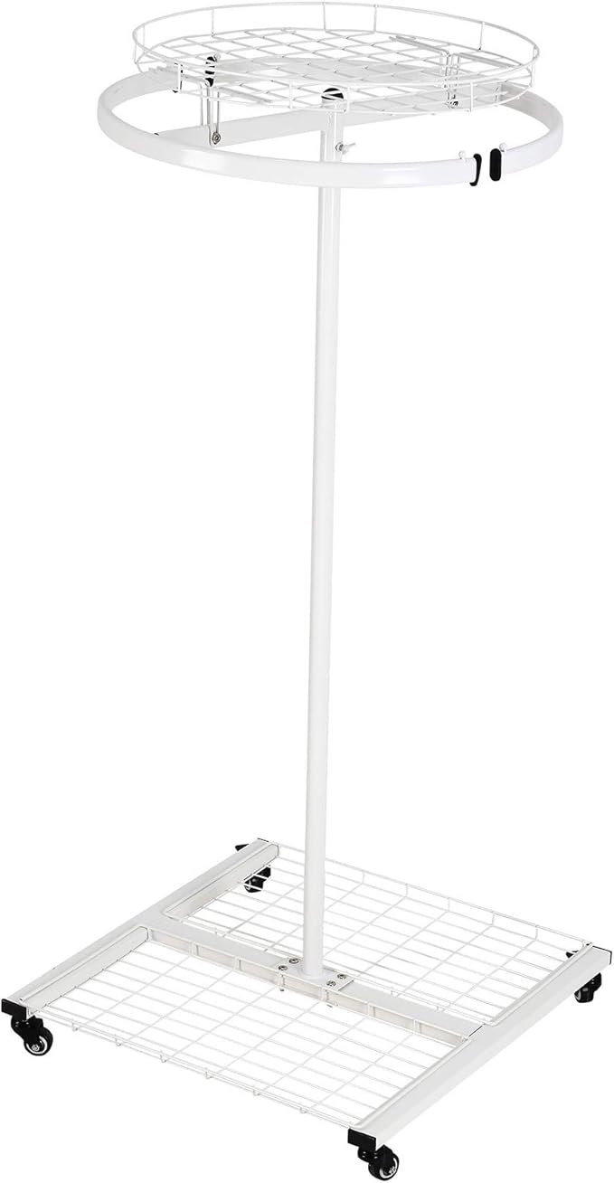 Laohucai Portant à Vêtements Rond Sur Pied Avec Roulettes | FindTheDeal